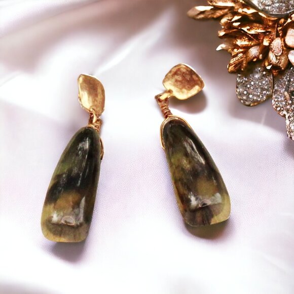 Chico's Epoxy Resin Drop Earrings - Picture 4 of 6